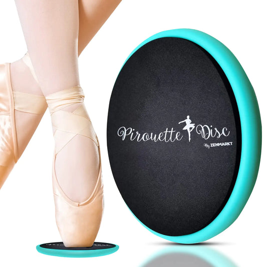 Ballet Pirouette Disc for Dancers - Portable Turn Disc for Dancing on Releve Gymnastics and Ice Skaters - for Better Pirouette Technique Releve Turns and Dance Spinning (Sky Blue)