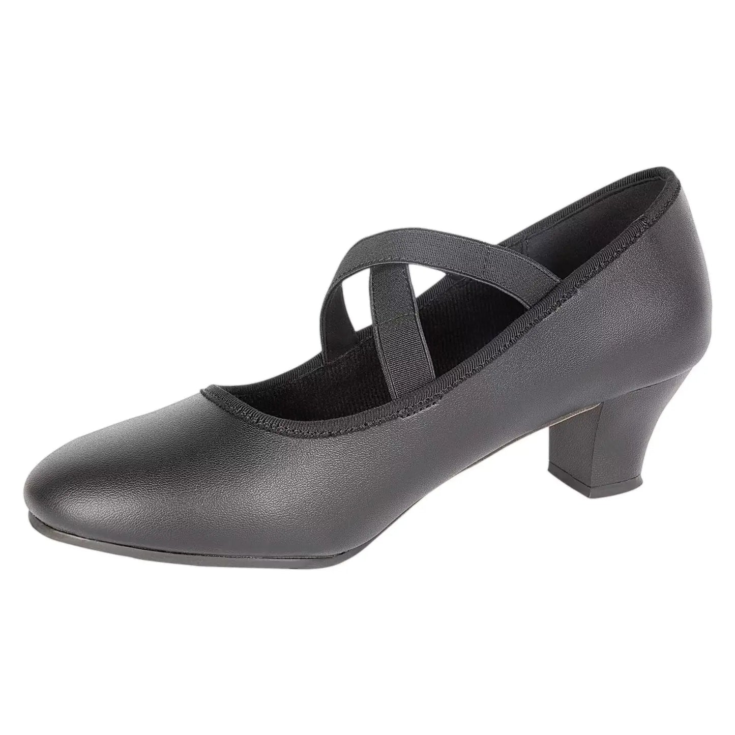 ARCLIBER Character Shoes for Women X Strap 1.55" Dance Heels for Ballroom Salsa Tango 9